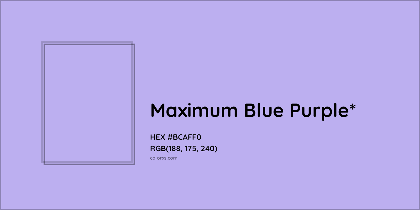 HEX #BCAFF0 Color Name, Color Code, Palettes, Similar Paints, Images