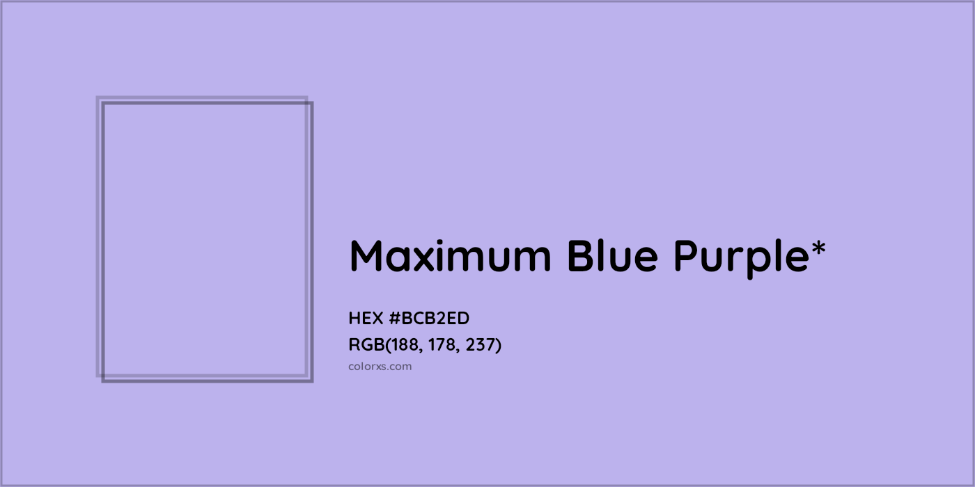 HEX #BCB2ED Color Name, Color Code, Palettes, Similar Paints, Images