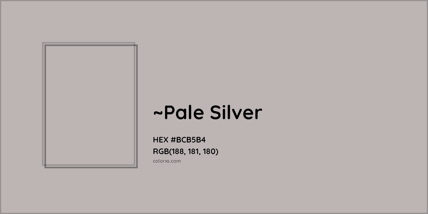 HEX #BCB5B4 Color Name, Color Code, Palettes, Similar Paints, Images