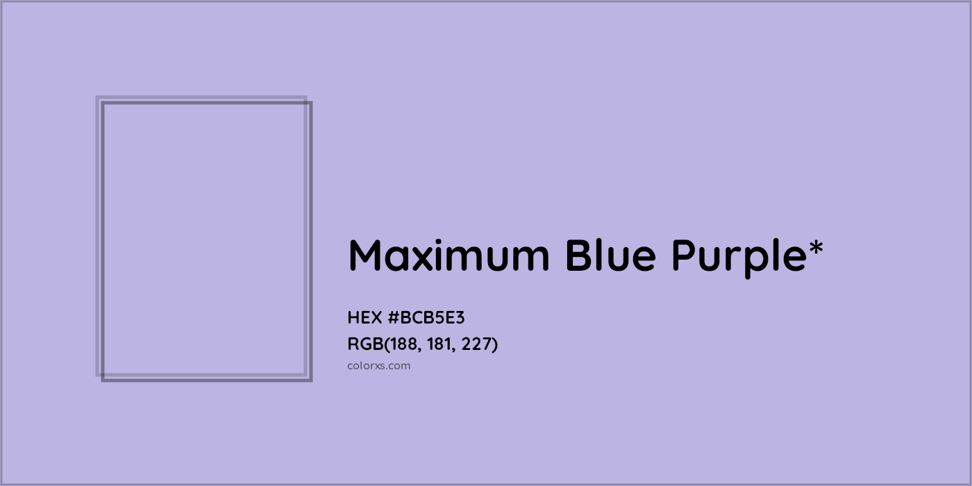 HEX #BCB5E3 Color Name, Color Code, Palettes, Similar Paints, Images