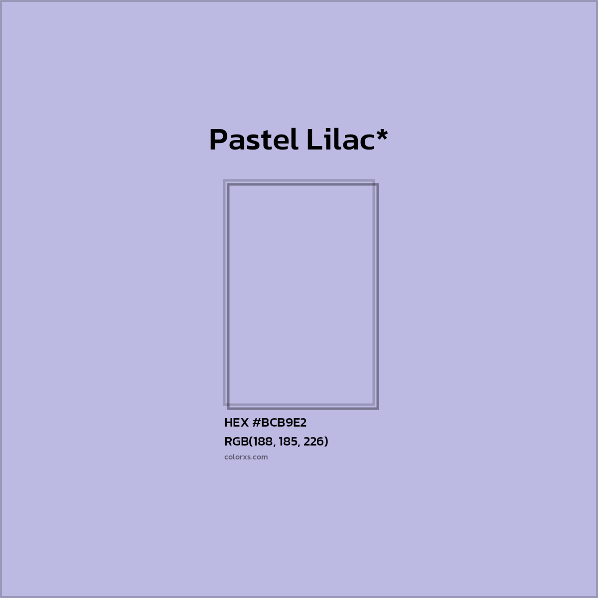 HEX #BCB9E2 Color Name, Color Code, Palettes, Similar Paints, Images