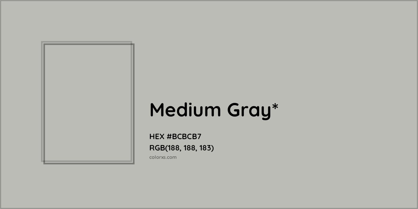 HEX #BCBCB7 Color Name, Color Code, Palettes, Similar Paints, Images