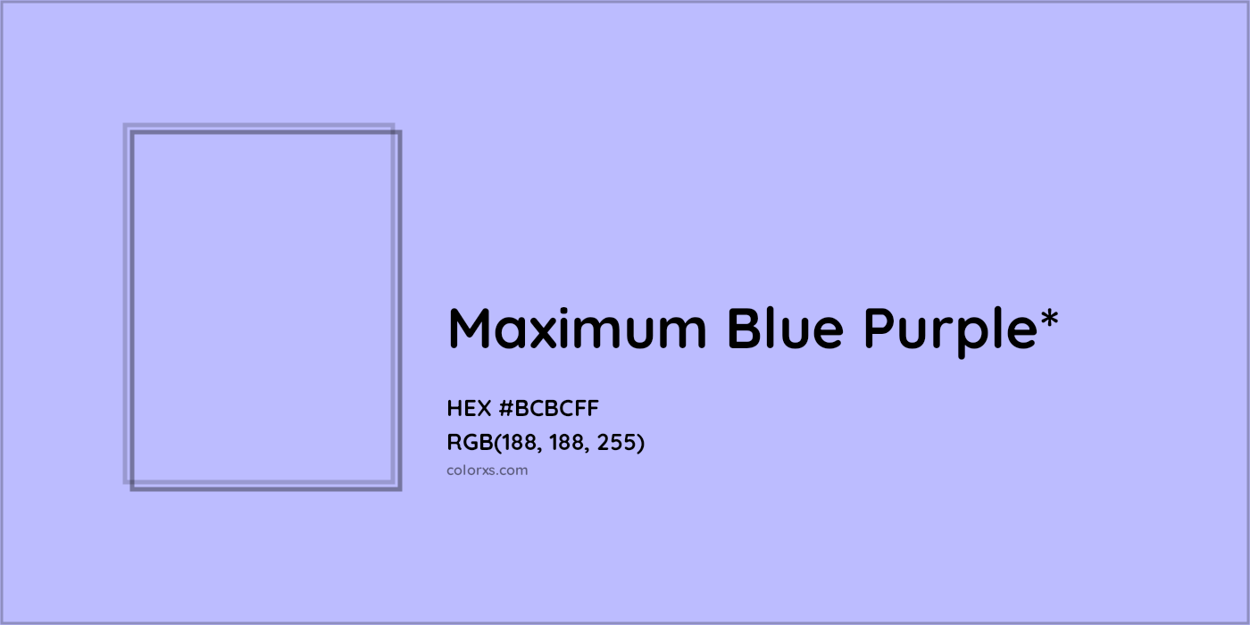 HEX #BCBCFF Color Name, Color Code, Palettes, Similar Paints, Images