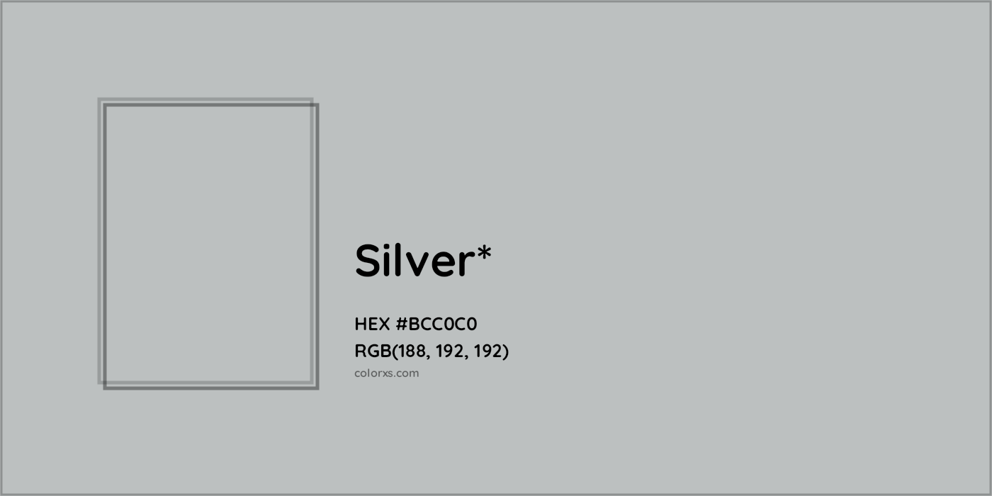 HEX #BCC0C0 Color Name, Color Code, Palettes, Similar Paints, Images