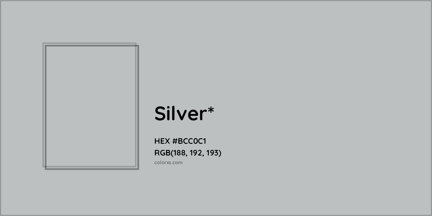 HEX #BCC0C1 Color Name, Color Code, Palettes, Similar Paints, Images