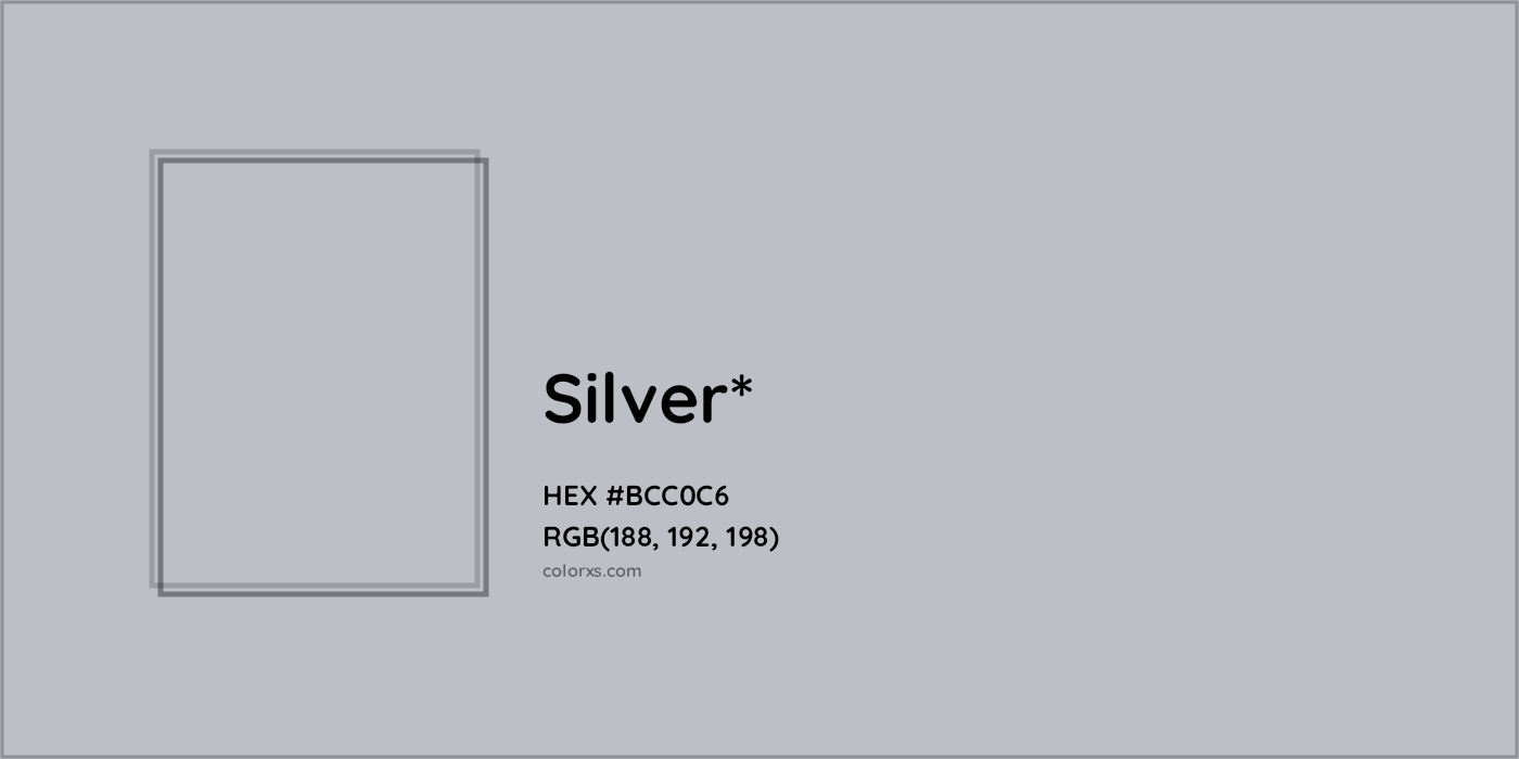 HEX #BCC0C6 Color Name, Color Code, Palettes, Similar Paints, Images