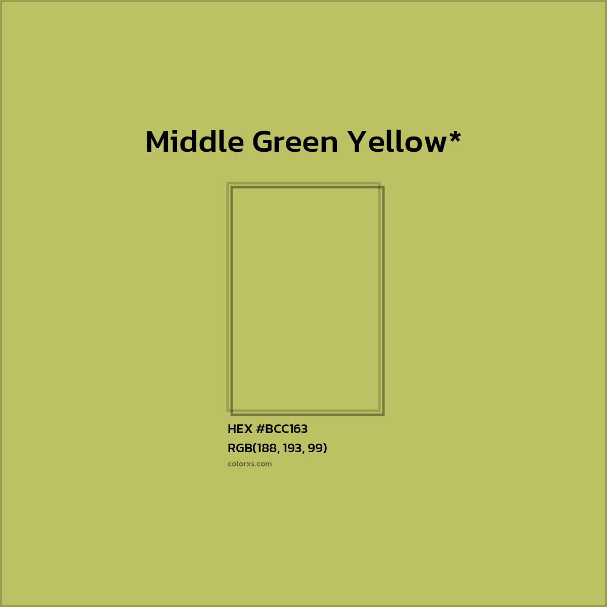 HEX #BCC163 Color Name, Color Code, Palettes, Similar Paints, Images