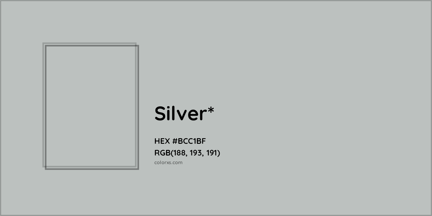HEX #BCC1BF Color Name, Color Code, Palettes, Similar Paints, Images