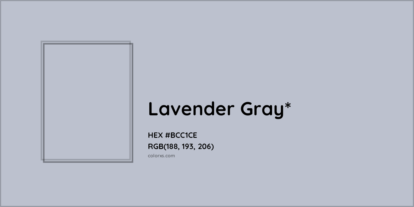 HEX #BCC1CE Color Name, Color Code, Palettes, Similar Paints, Images