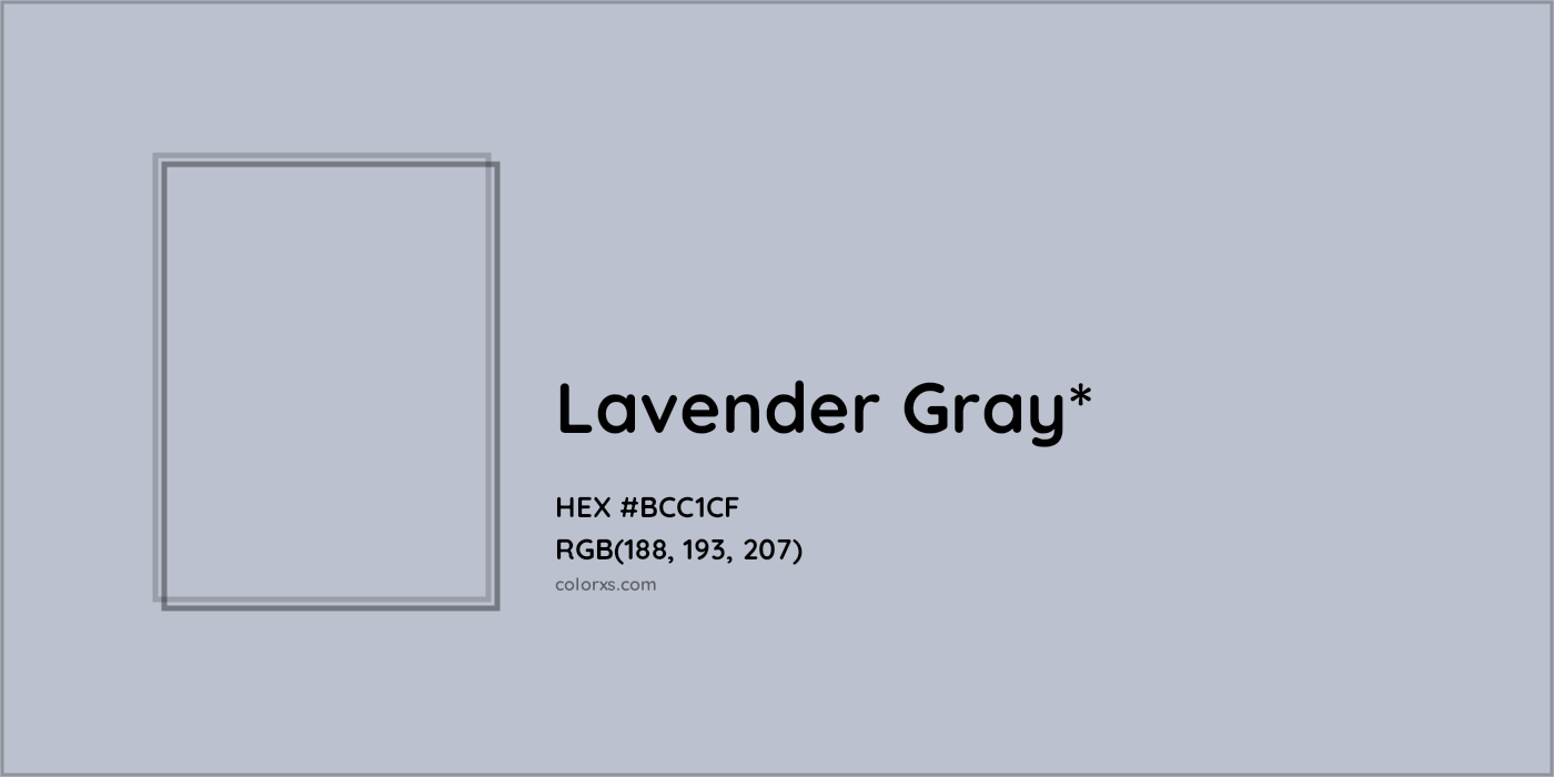 HEX #BCC1CF Color Name, Color Code, Palettes, Similar Paints, Images