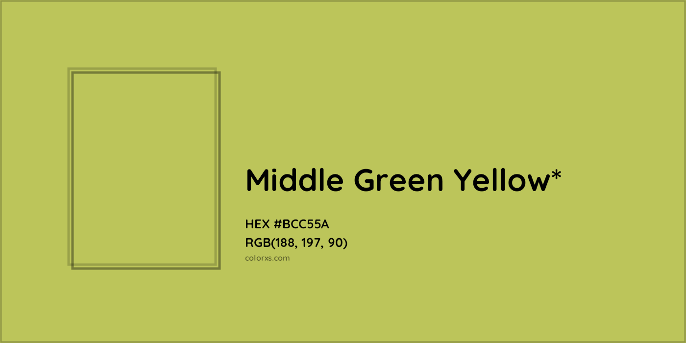 HEX #BCC55A Color Name, Color Code, Palettes, Similar Paints, Images