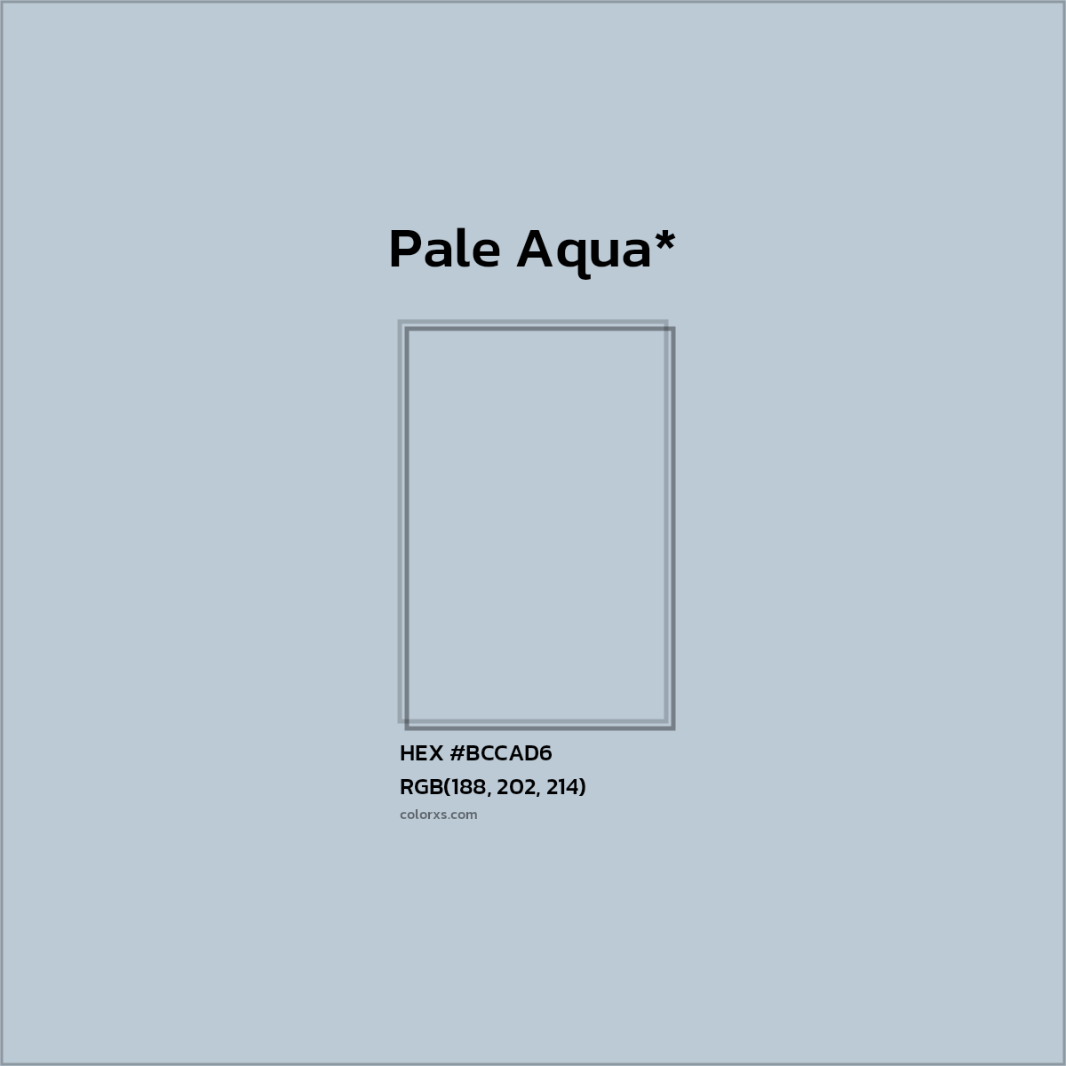 HEX #BCCAD6 Color Name, Color Code, Palettes, Similar Paints, Images