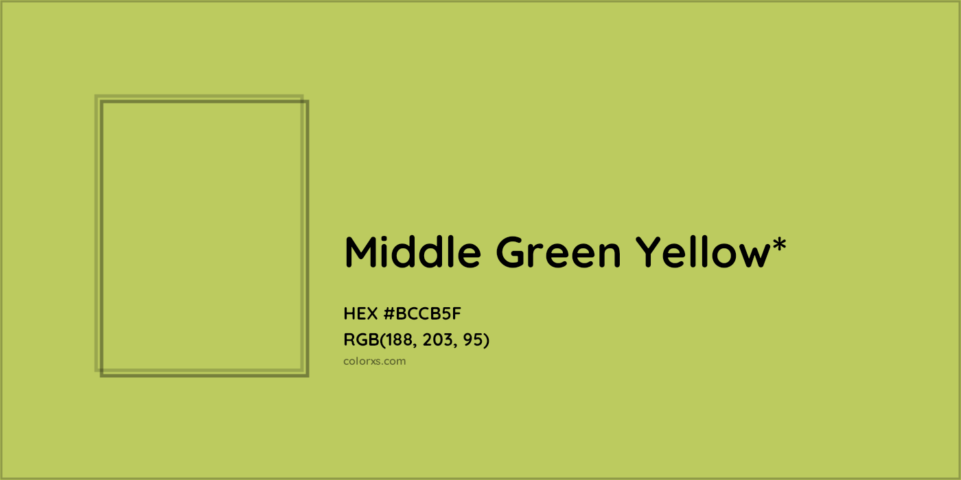 HEX #BCCB5F Color Name, Color Code, Palettes, Similar Paints, Images