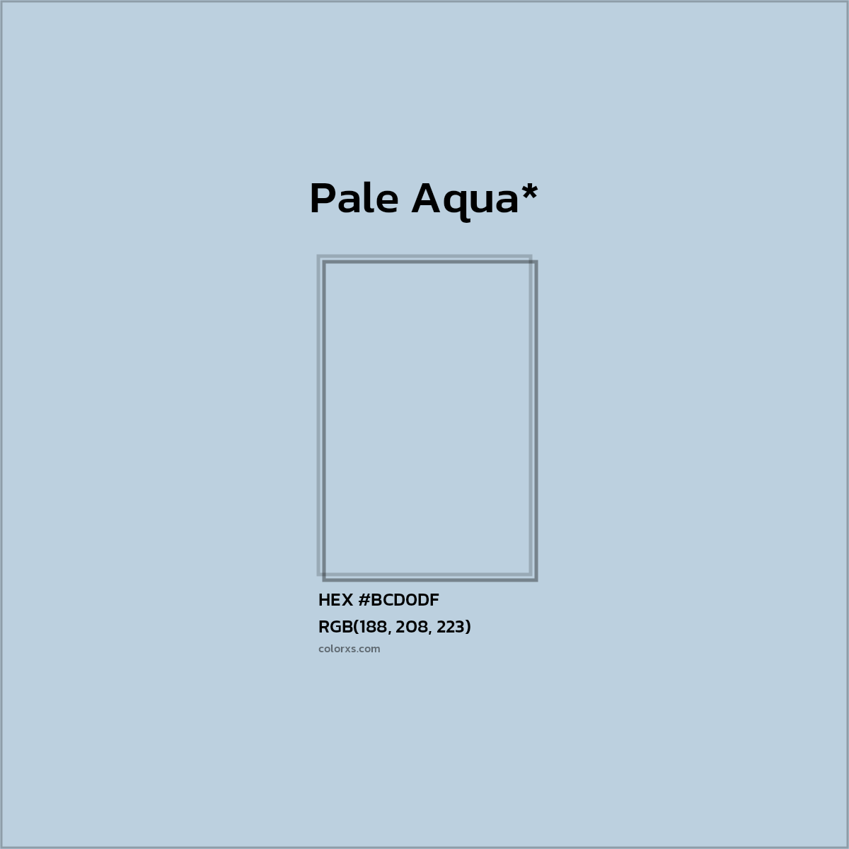 HEX #BCD0DF Color Name, Color Code, Palettes, Similar Paints, Images