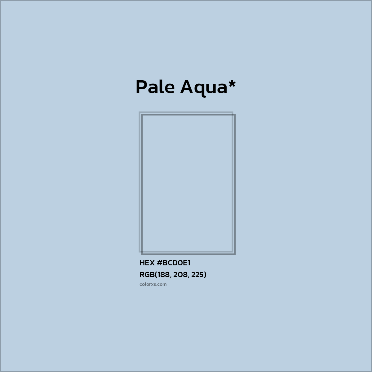 HEX #BCD0E1 Color Name, Color Code, Palettes, Similar Paints, Images