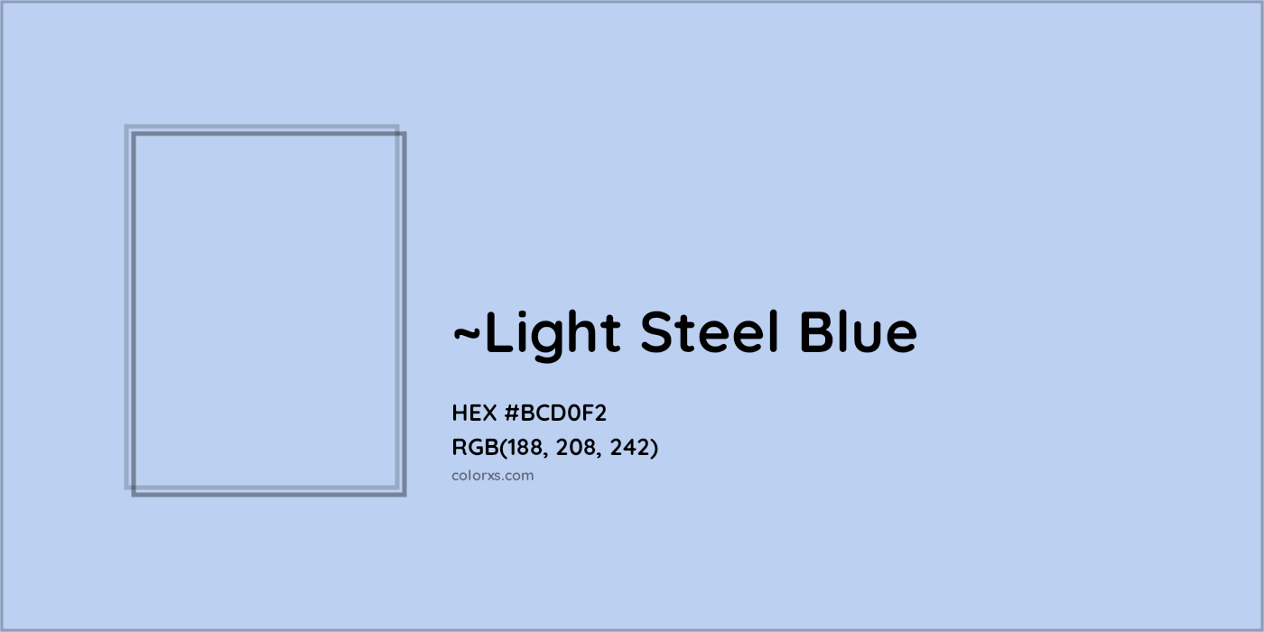 HEX #BCD0F2 Color Name, Color Code, Palettes, Similar Paints, Images