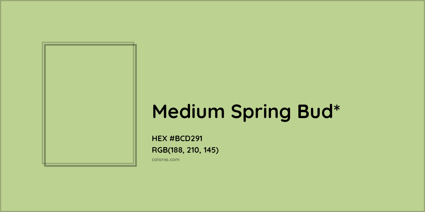 HEX #BCD291 Color Name, Color Code, Palettes, Similar Paints, Images