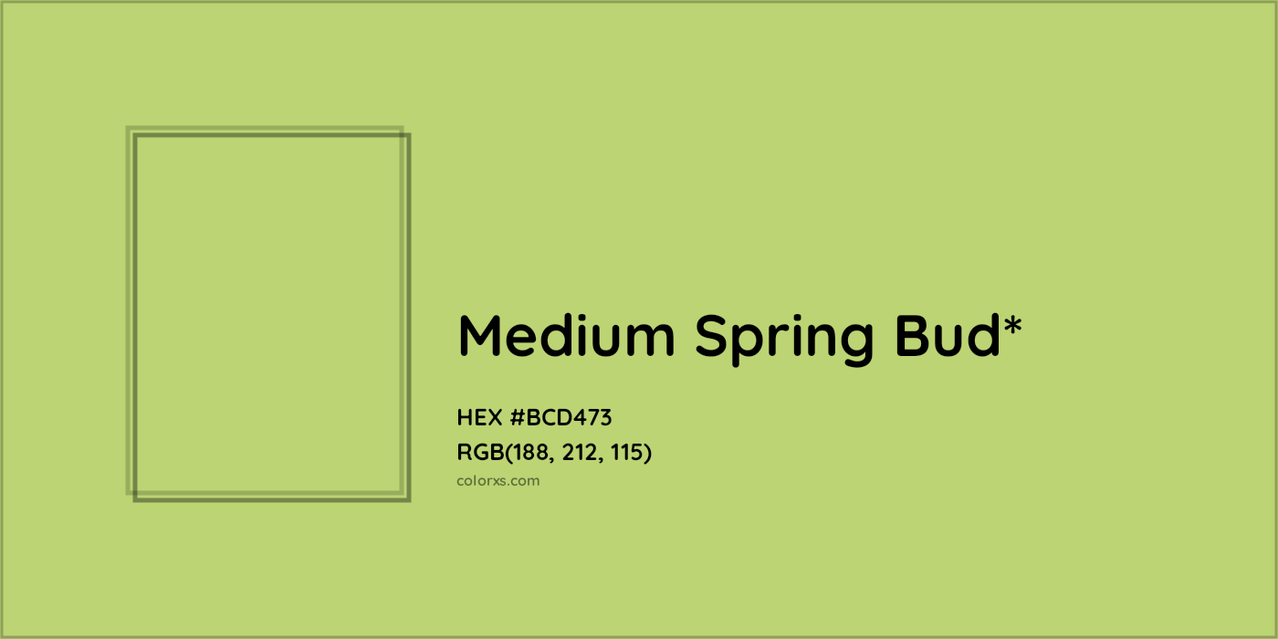 HEX #BCD473 Color Name, Color Code, Palettes, Similar Paints, Images