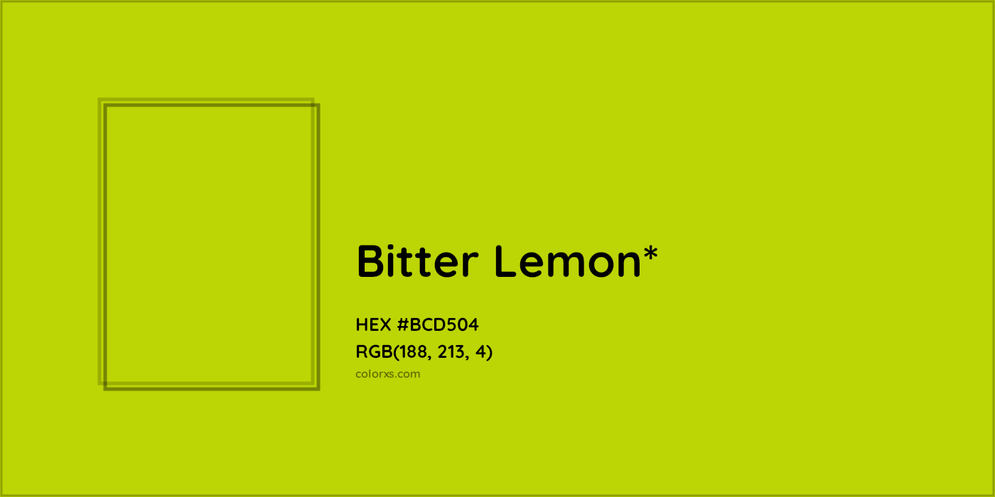 HEX #BCD504 Color Name, Color Code, Palettes, Similar Paints, Images