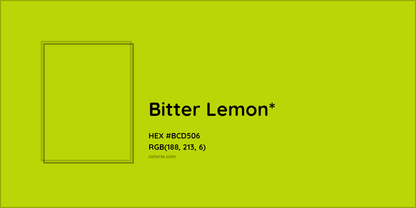 HEX #BCD506 Color Name, Color Code, Palettes, Similar Paints, Images