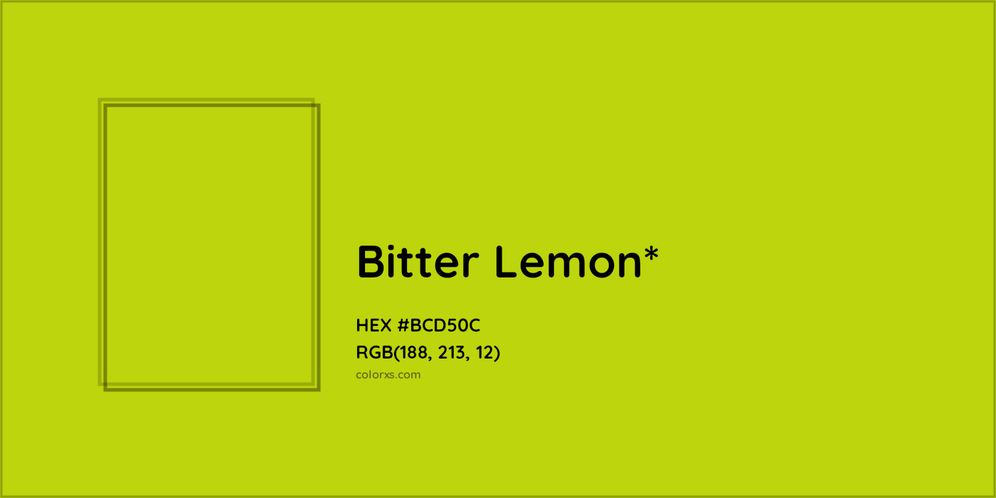 HEX #BCD50C Color Name, Color Code, Palettes, Similar Paints, Images