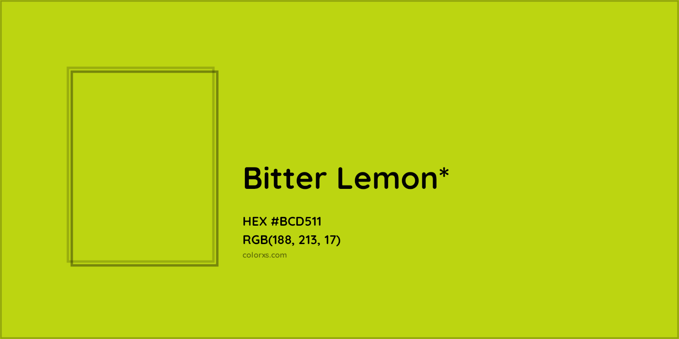 HEX #BCD511 Color Name, Color Code, Palettes, Similar Paints, Images