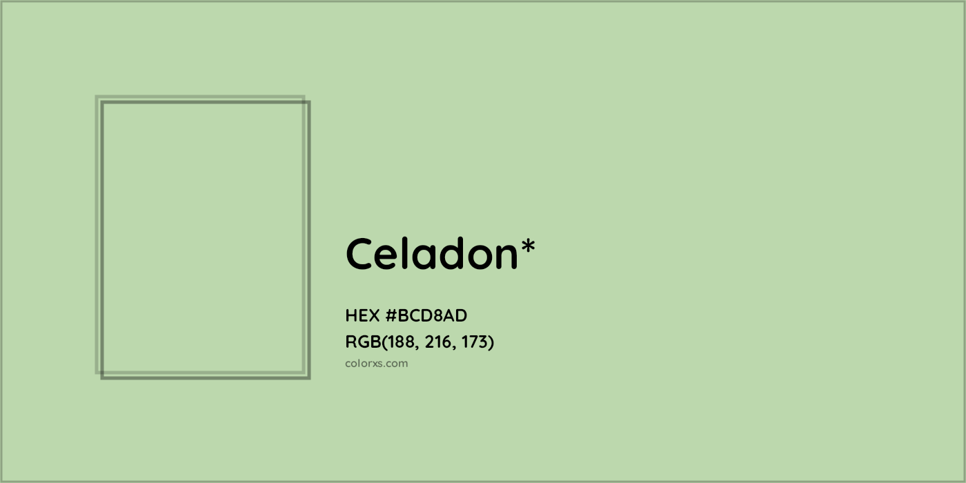 HEX #BCD8AD Color Name, Color Code, Palettes, Similar Paints, Images