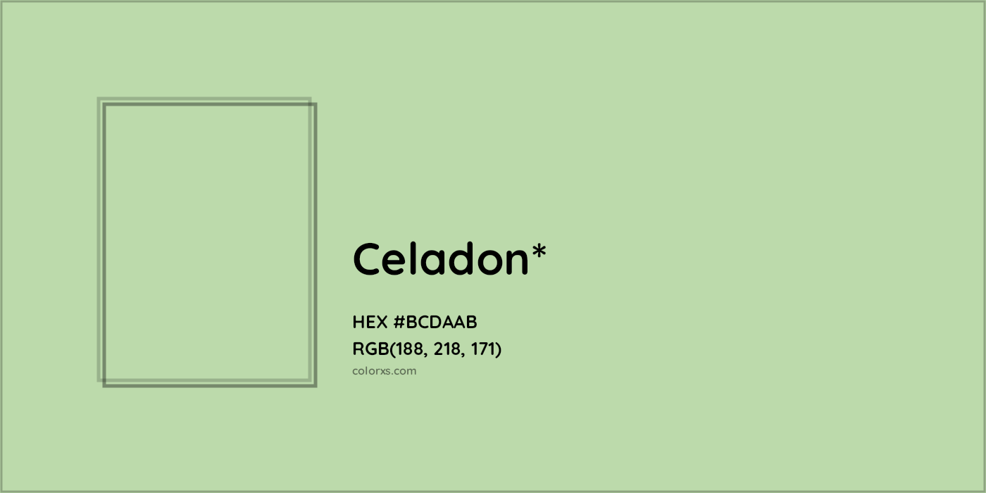 HEX #BCDAAB Color Name, Color Code, Palettes, Similar Paints, Images