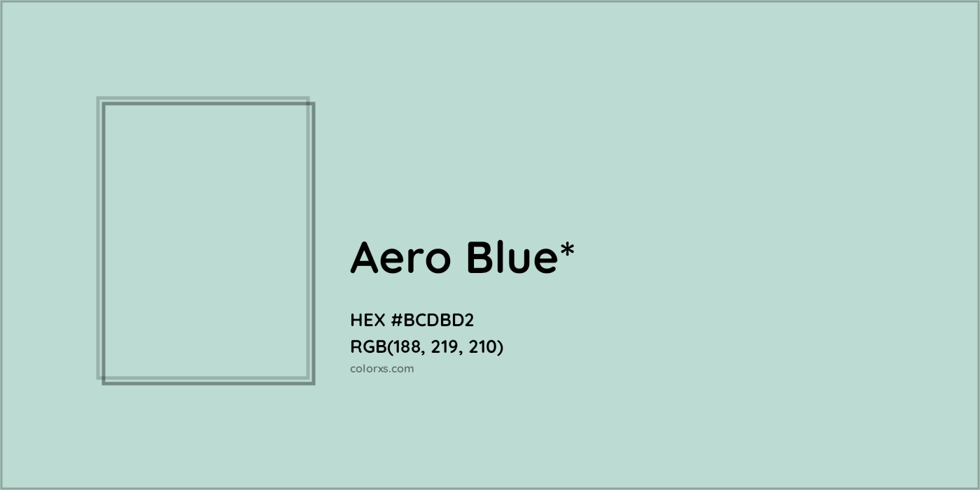 HEX #BCDBD2 Color Name, Color Code, Palettes, Similar Paints, Images