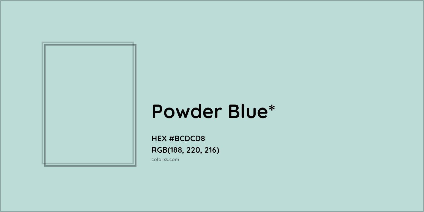 HEX #BCDCD8 Color Name, Color Code, Palettes, Similar Paints, Images