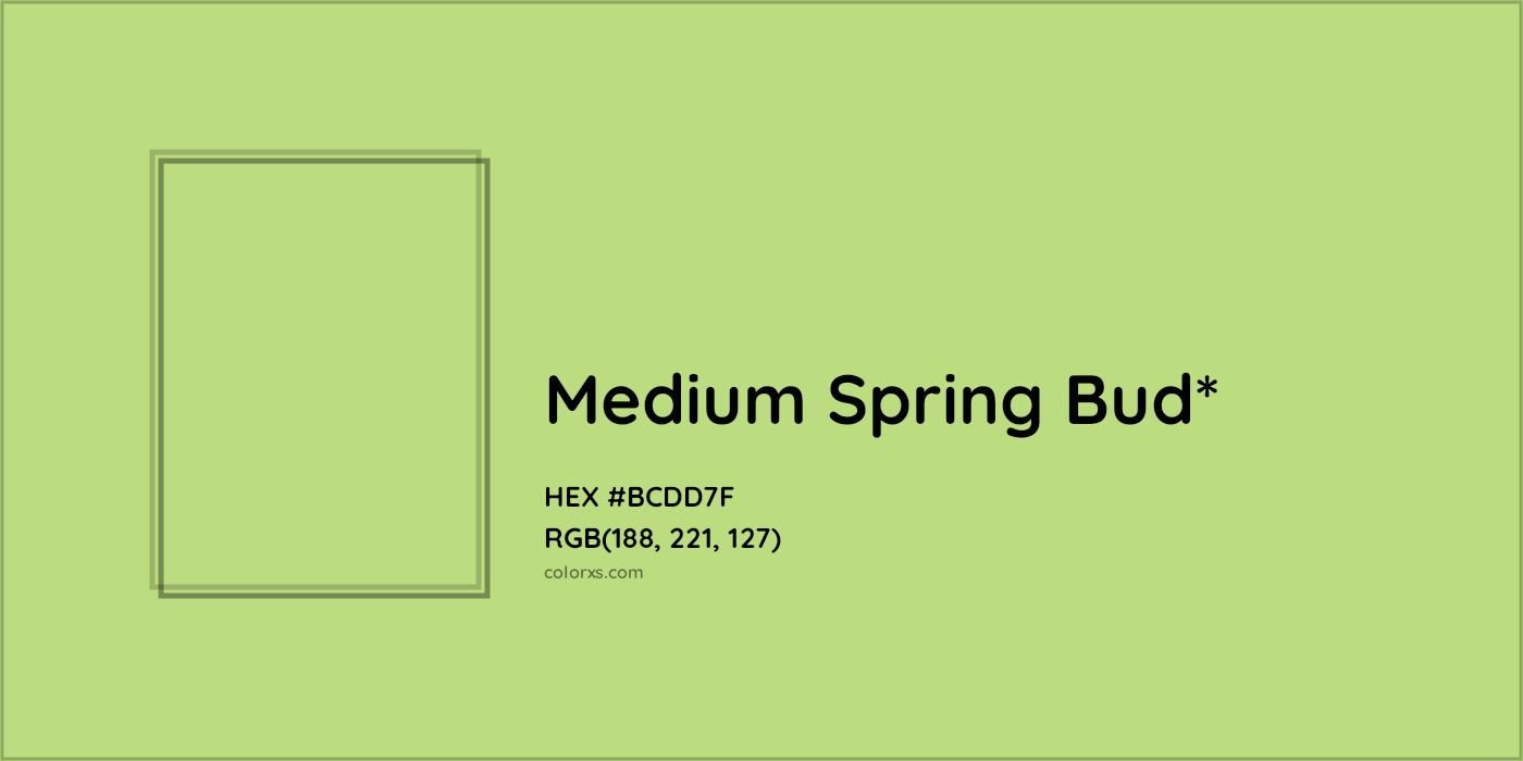HEX #BCDD7F Color Name, Color Code, Palettes, Similar Paints, Images
