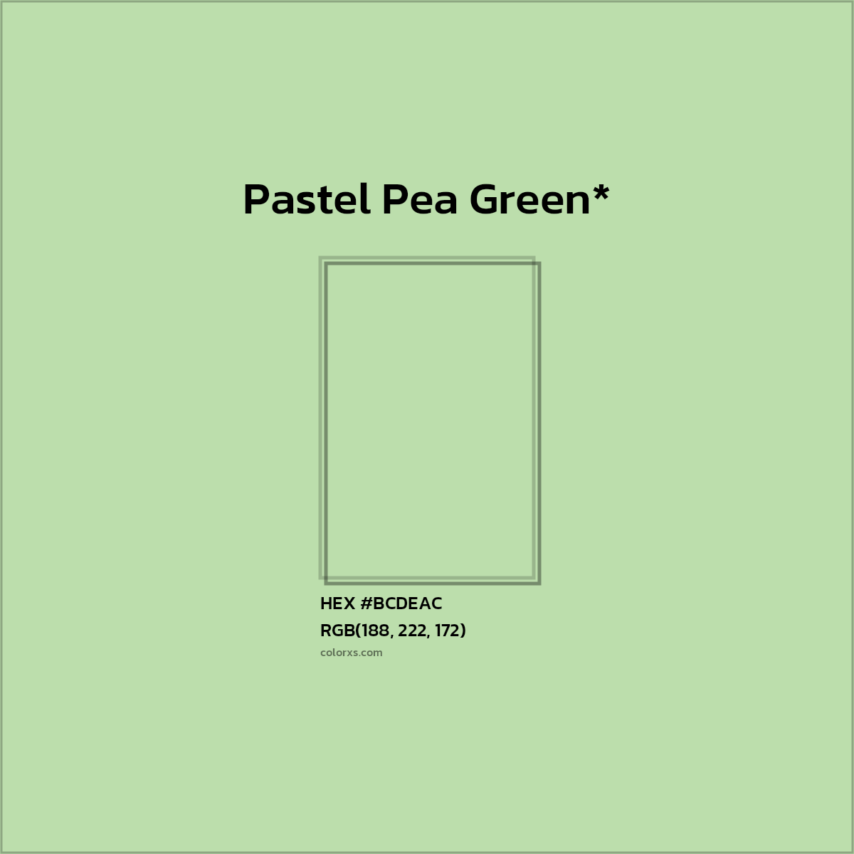 HEX #BCDEAC Color Name, Color Code, Palettes, Similar Paints, Images