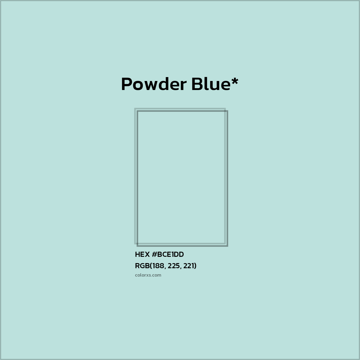 HEX #BCE1DD Color Name, Color Code, Palettes, Similar Paints, Images