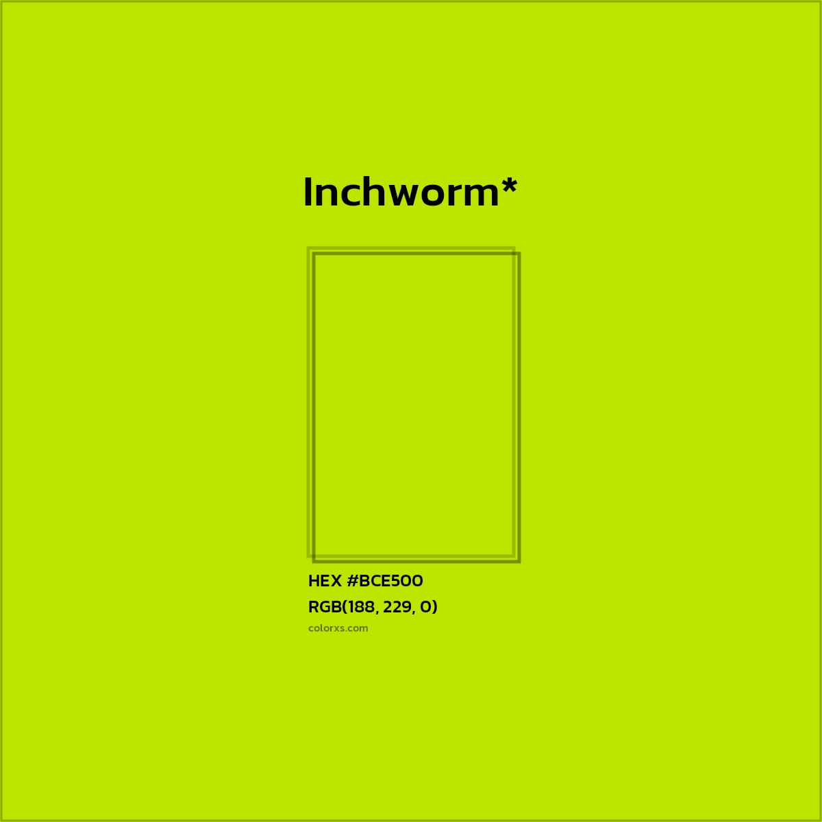 HEX #BCE500 Color Name, Color Code, Palettes, Similar Paints, Images