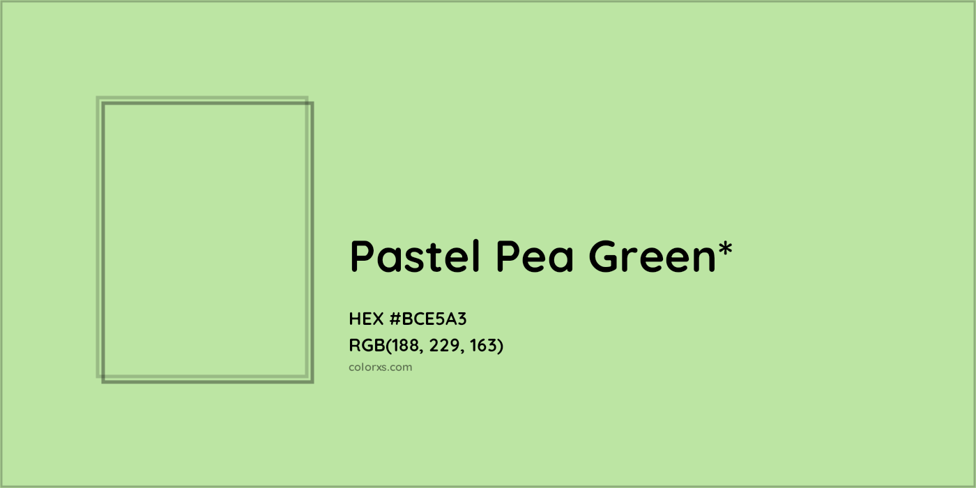 HEX #BCE5A3 Color Name, Color Code, Palettes, Similar Paints, Images