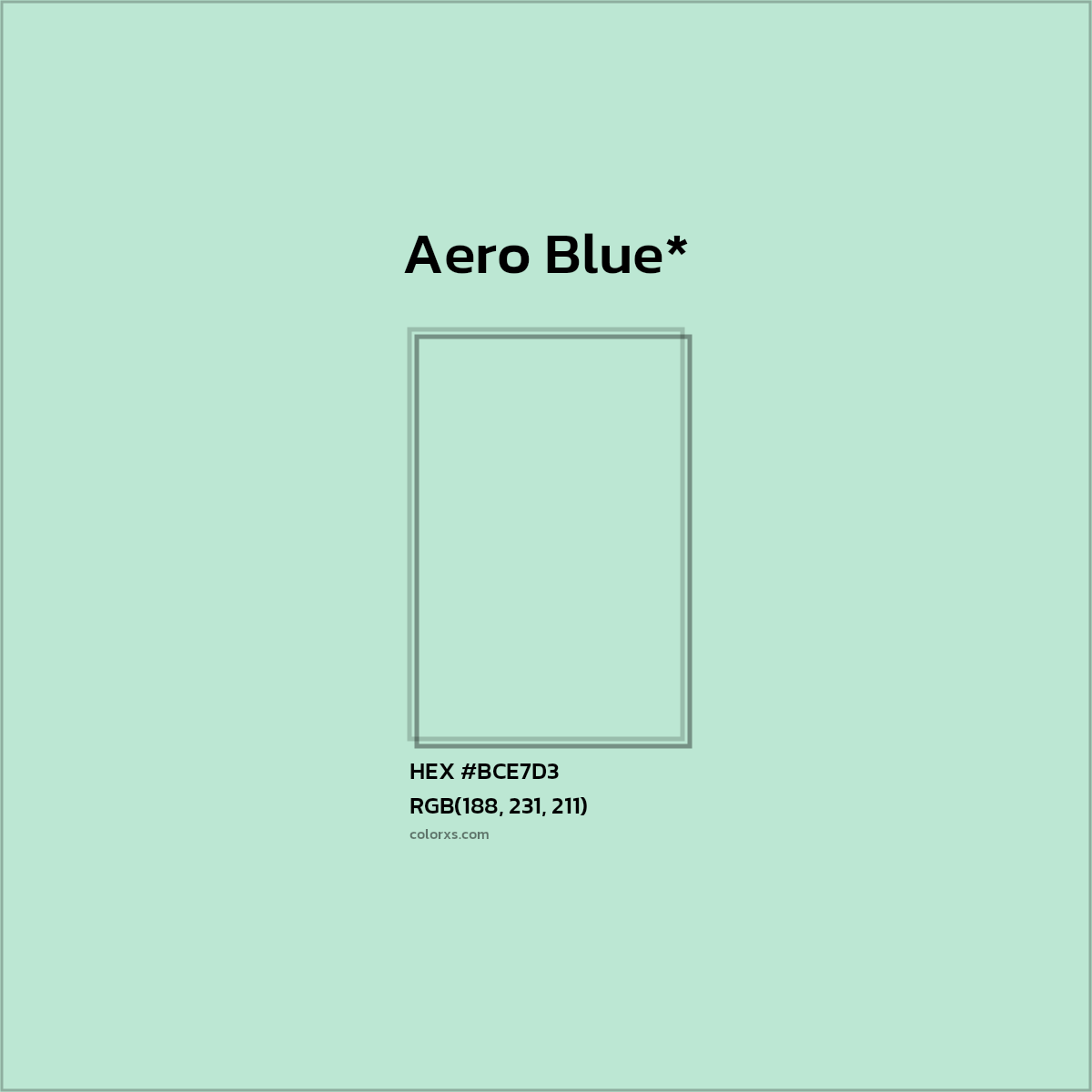 HEX #BCE7D3 Color Name, Color Code, Palettes, Similar Paints, Images