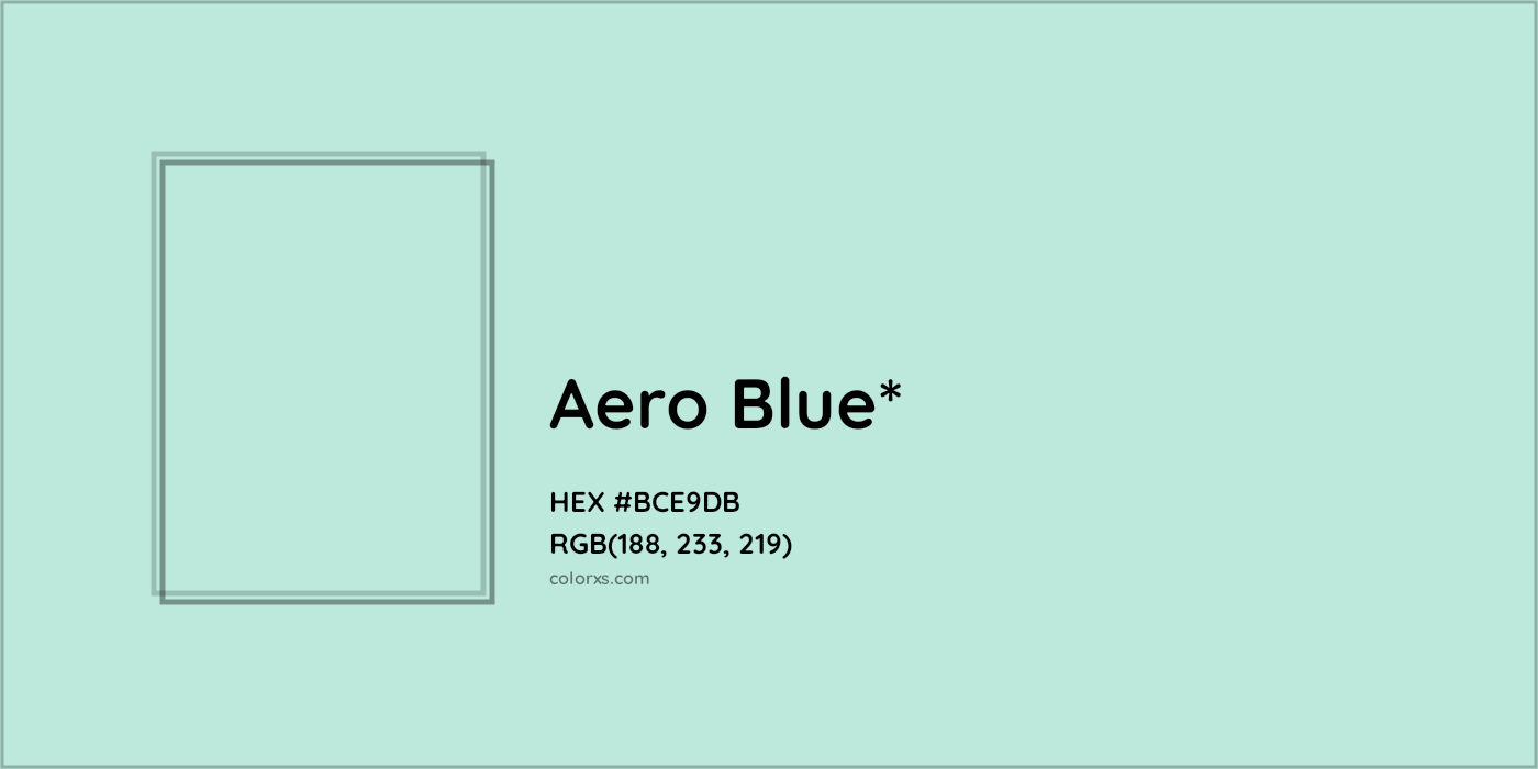 HEX #BCE9DB Color Name, Color Code, Palettes, Similar Paints, Images