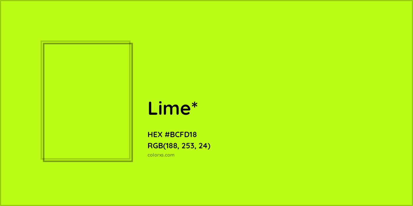 HEX #BCFD18 Color Name, Color Code, Palettes, Similar Paints, Images
