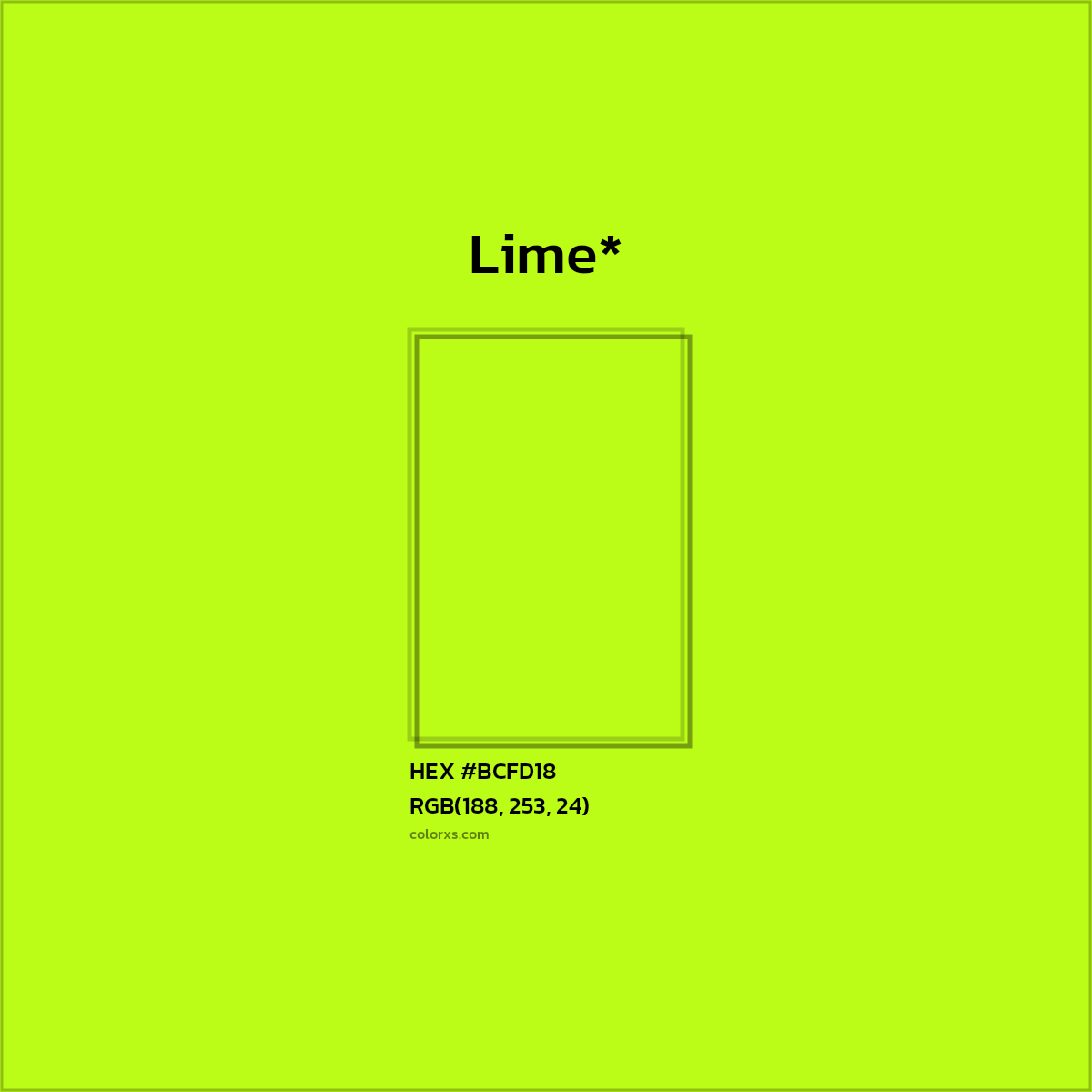 HEX #BCFD18 Color Name, Color Code, Palettes, Similar Paints, Images