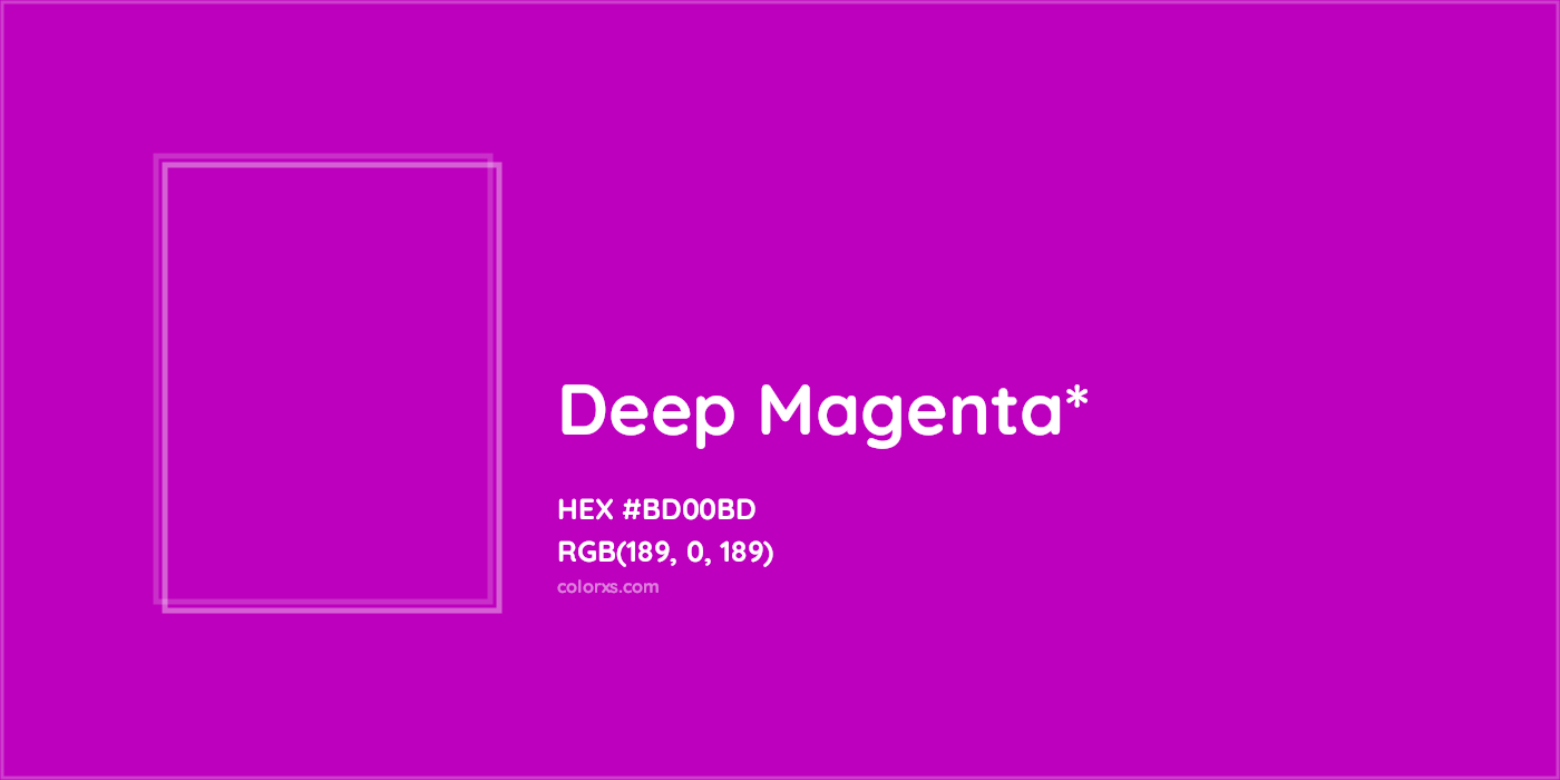 HEX #BD00BD Color Name, Color Code, Palettes, Similar Paints, Images