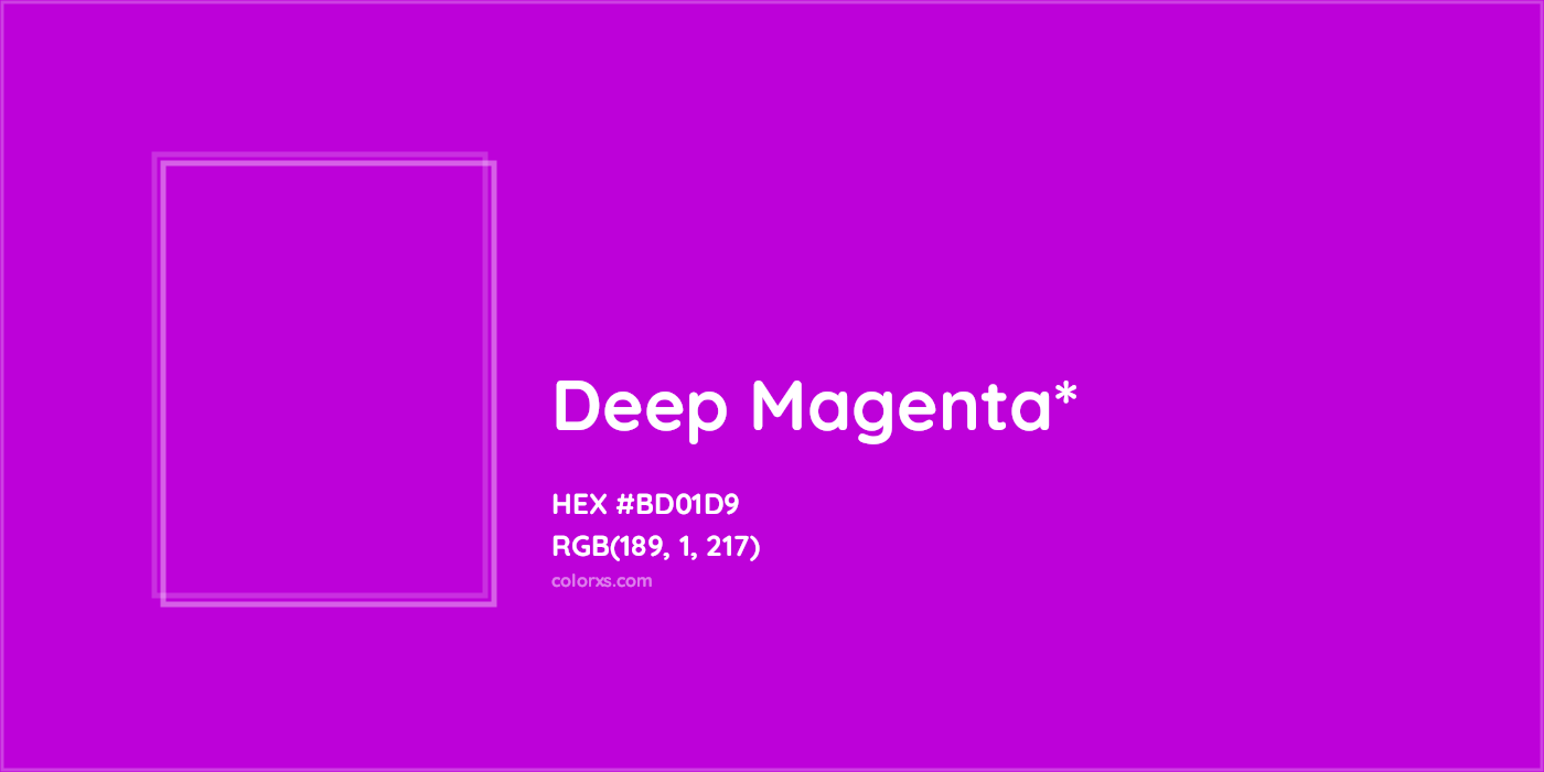 HEX #BD01D9 Color Name, Color Code, Palettes, Similar Paints, Images