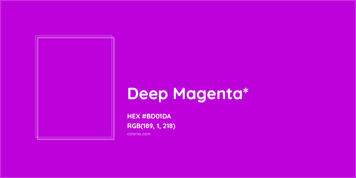 HEX #BD01DA Color Name, Color Code, Palettes, Similar Paints, Images