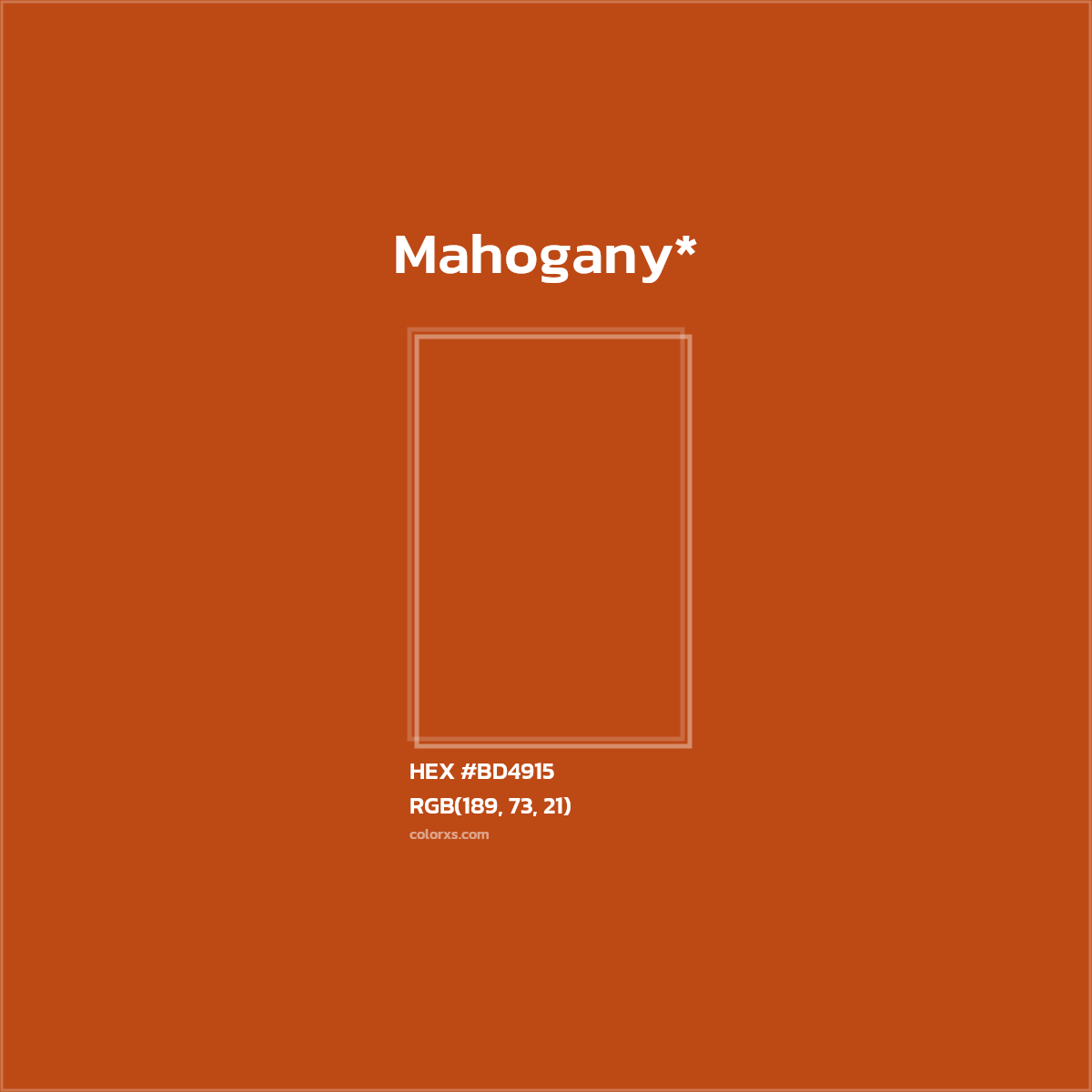HEX #BD4915 Color Name, Color Code, Palettes, Similar Paints, Images