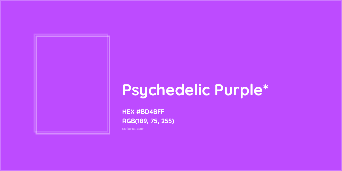 HEX #BD4BFF Color Name, Color Code, Palettes, Similar Paints, Images