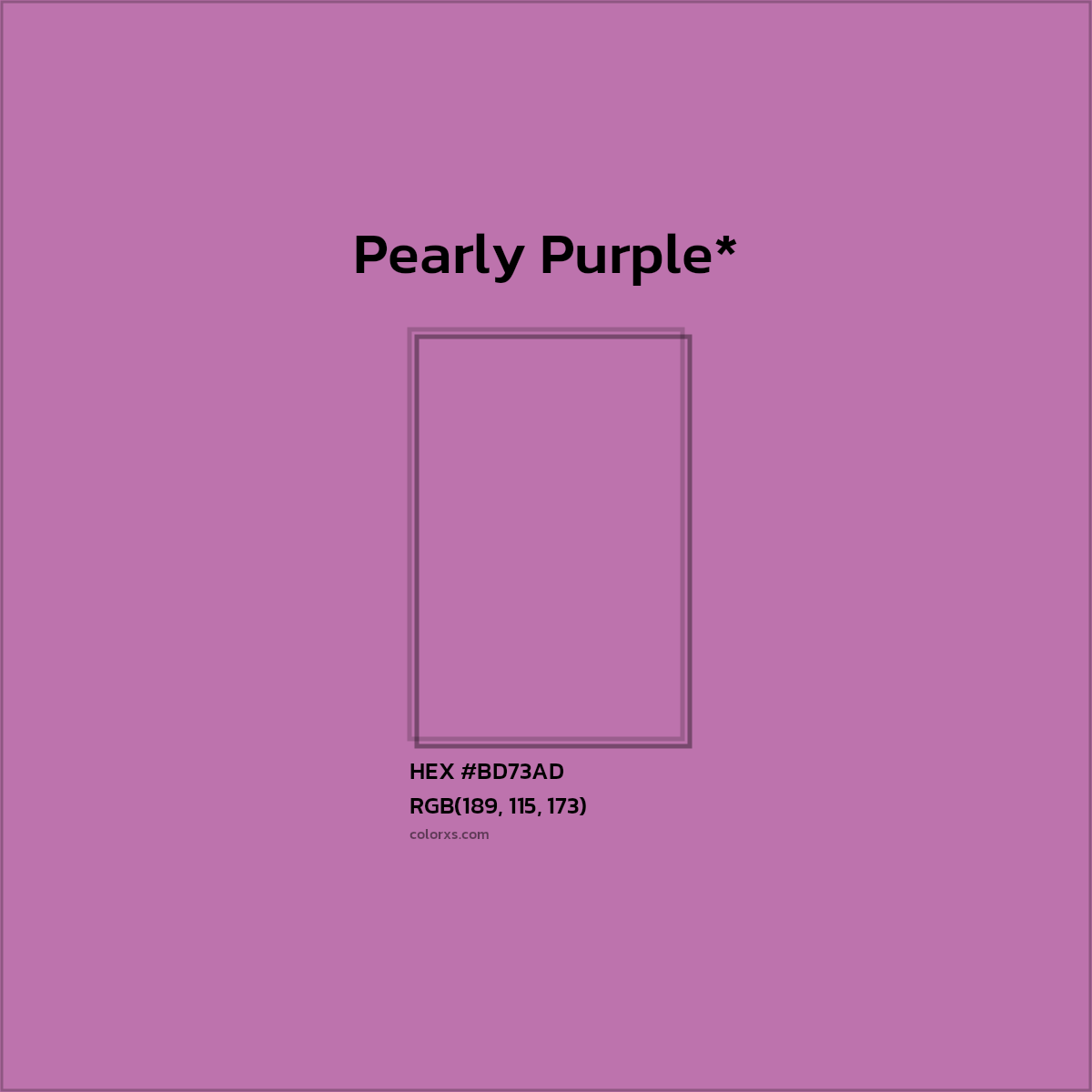HEX #BD73AD Color Name, Color Code, Palettes, Similar Paints, Images