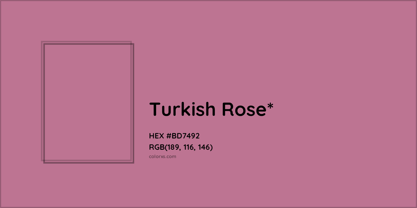 HEX #BD7492 Color Name, Color Code, Palettes, Similar Paints, Images