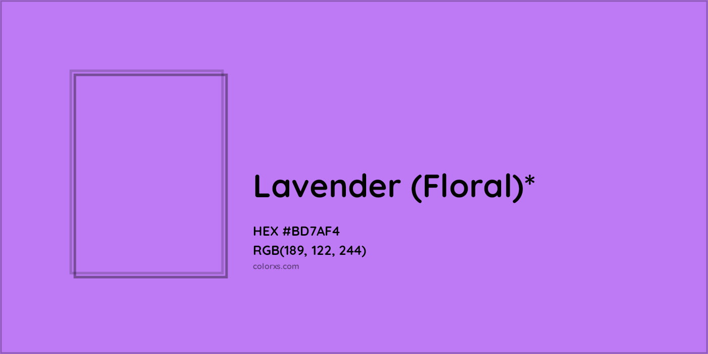 HEX #BD7AF4 Color Name, Color Code, Palettes, Similar Paints, Images