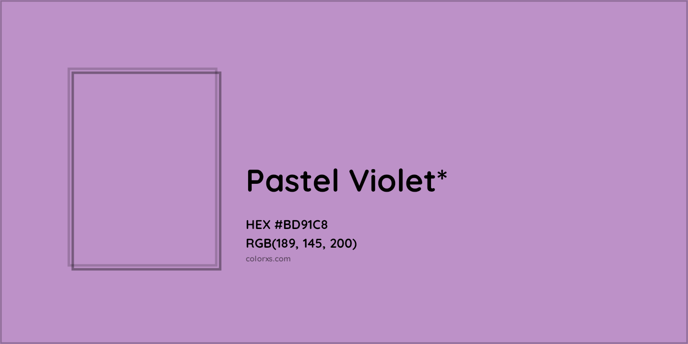 HEX #BD91C8 Color Name, Color Code, Palettes, Similar Paints, Images