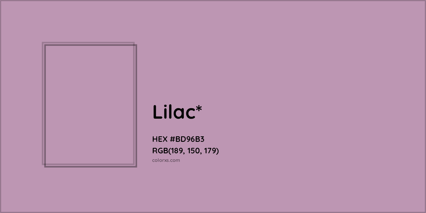 HEX #BD96B3 Color Name, Color Code, Palettes, Similar Paints, Images