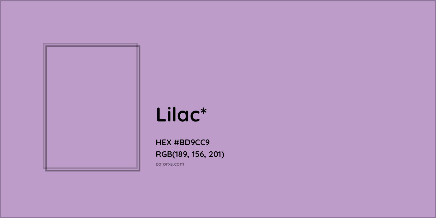 HEX #BD9CC9 Color Name, Color Code, Palettes, Similar Paints, Images